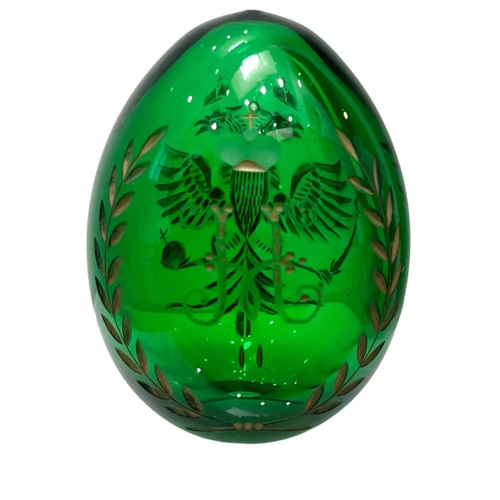 Vintage green crystal